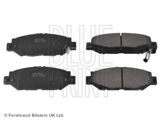 Комплект гальмівних накладок, дискове гальмо   ADT34263   BLUE PRINT