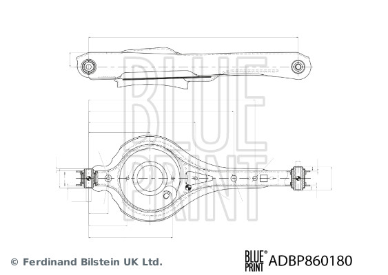 Рычаг независимой подвески колеса, подвеска колеса   ADBP860180   BLUE PRINT