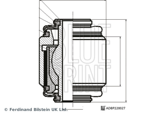 Нижній/верхній кульовий шарнір   ADBP860194   BLUE PRINT