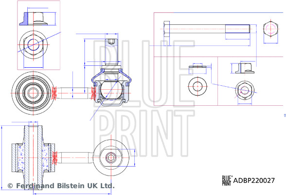 Тяга/стійка, стабілізатор   ADBP850025   BLUE PRINT