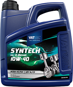 Моторное масло VATOIL Syntech Ll-X Diesel 10W-40 4 л, 50783