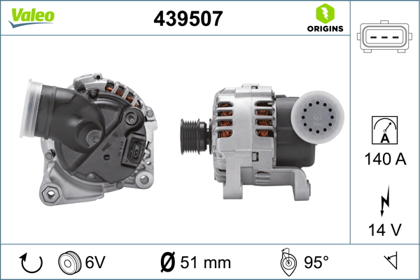 Генератор   439507   VALEO