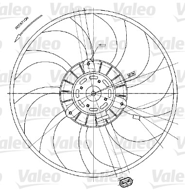 Вентилятор, система охолодження двигуна   698424   VALEO