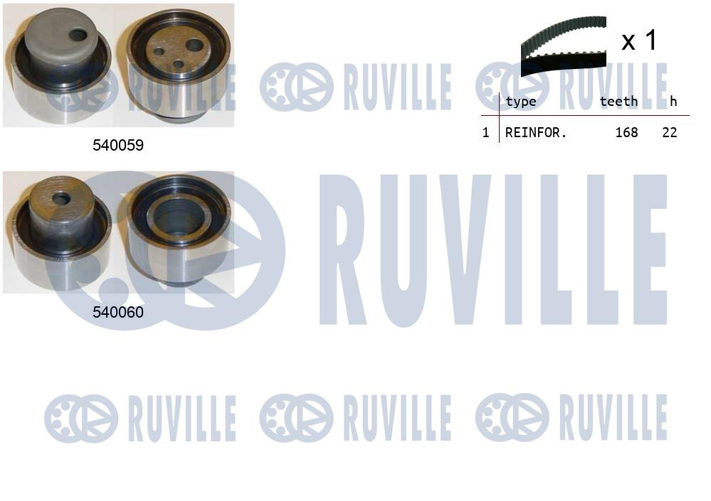 Комплект зубчастих ременів   550003   RUVILLE