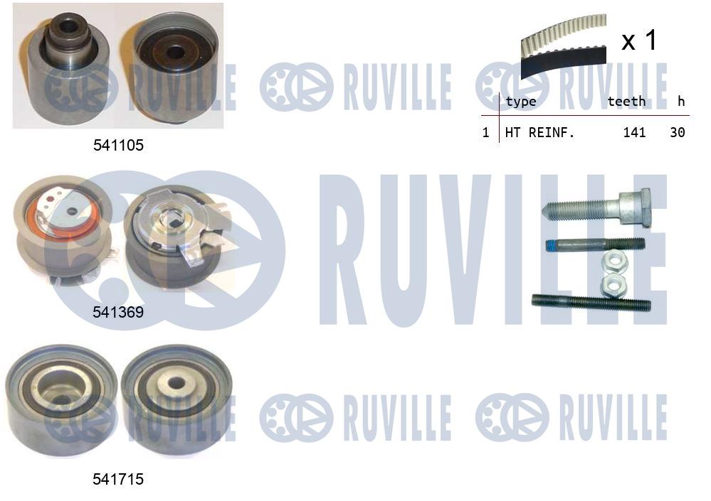 Комплект ремня ГРМ   550299   RUVILLE