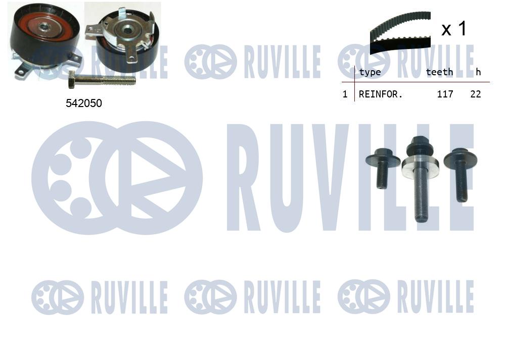 Комплект зубчастих ременів   550304   RUVILLE