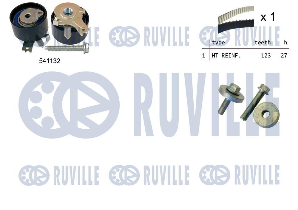 Комплект зубчастих ременів   550355   RUVILLE