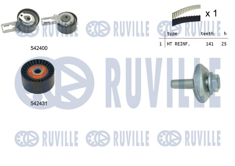 Комплект ремня ГРМ   550358   RUVILLE