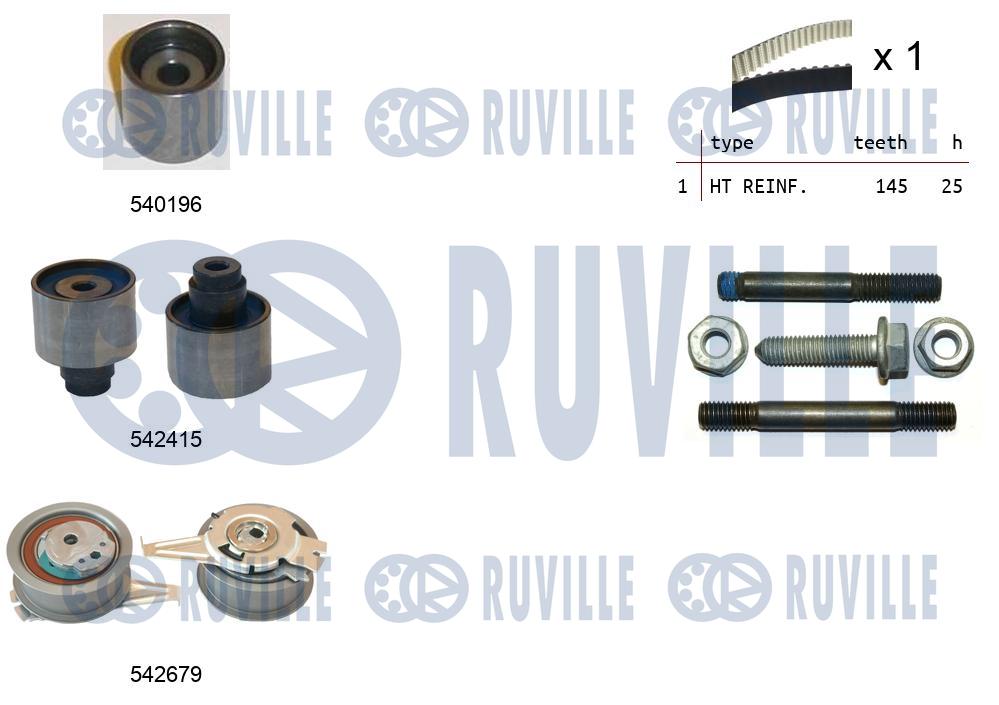 Комплект ремня ГРМ   550376   RUVILLE