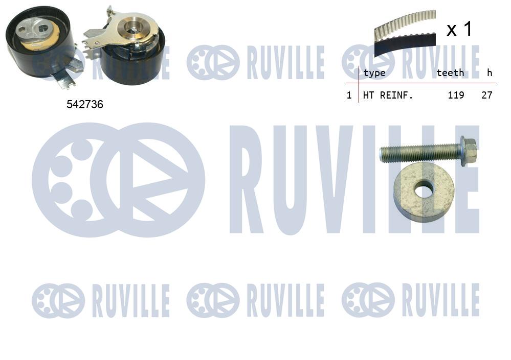 Комплект ремня ГРМ   550378   RUVILLE
