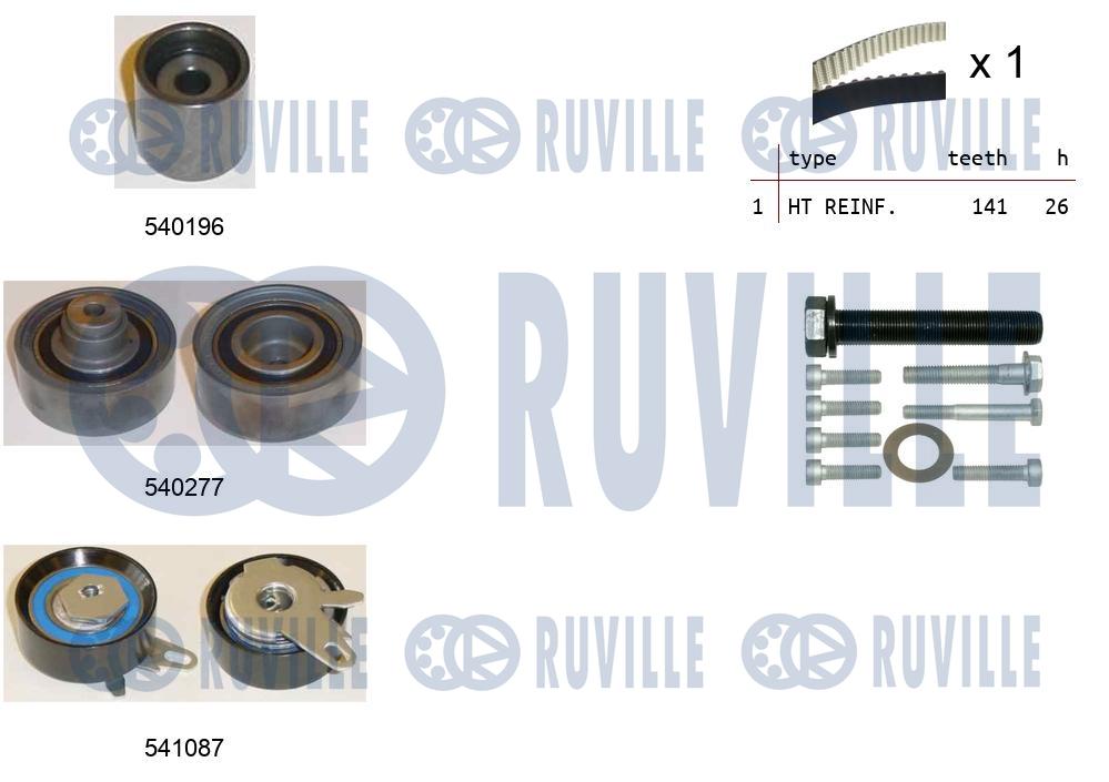 Комплект ремня ГРМ   550504   RUVILLE