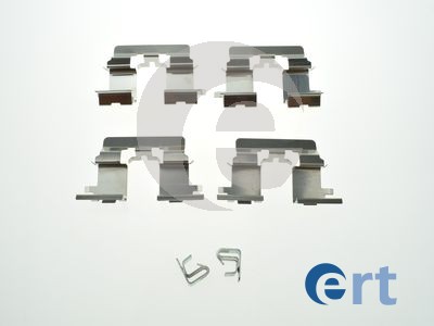 Комплектующие, колодки дискового тормоза   420247   ERT