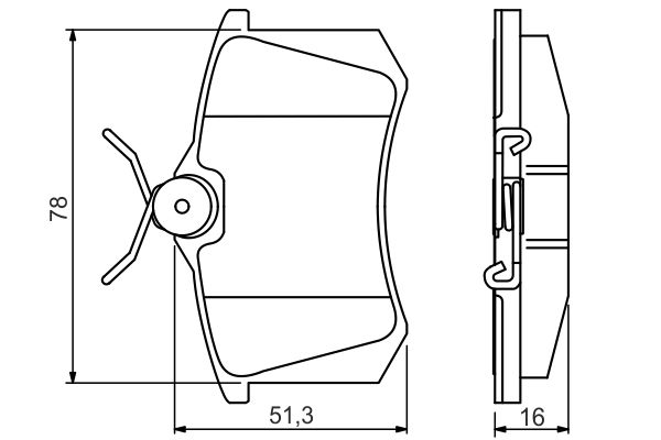 Комплект тормозных колодок, дисковый тормоз   0 986 495 231   BOSCH