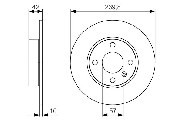 Тормозной диск   0 986 479 S52   BOSCH