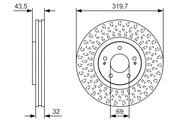 Тормозной диск   0 986 479 T01   BOSCH