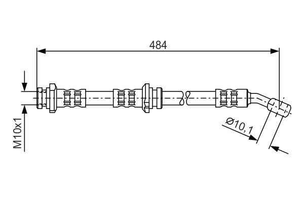 Гальмівний шланг   1 987 476 801   BOSCH
