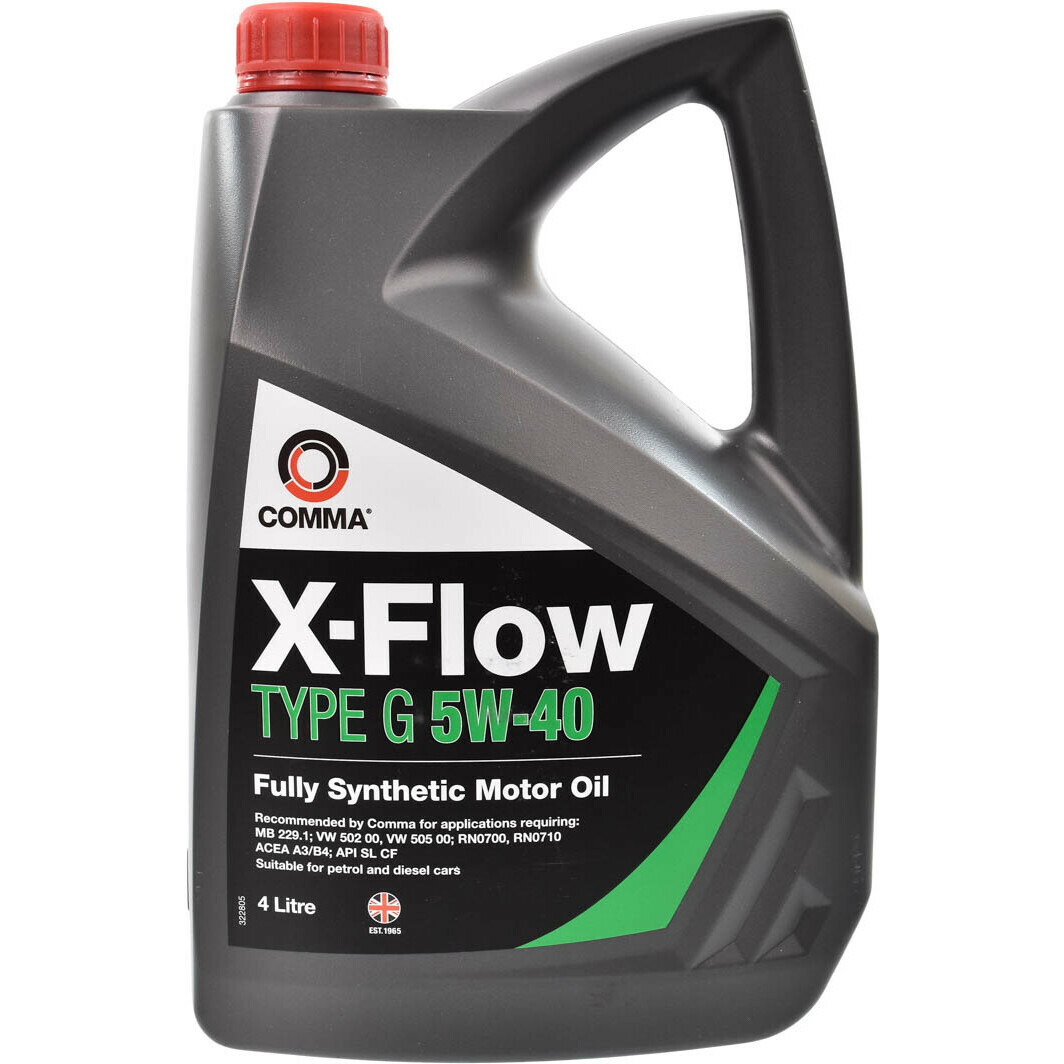 Масло моторное COMMA X-Flow Type G 5W-40 4 л, XFG4L