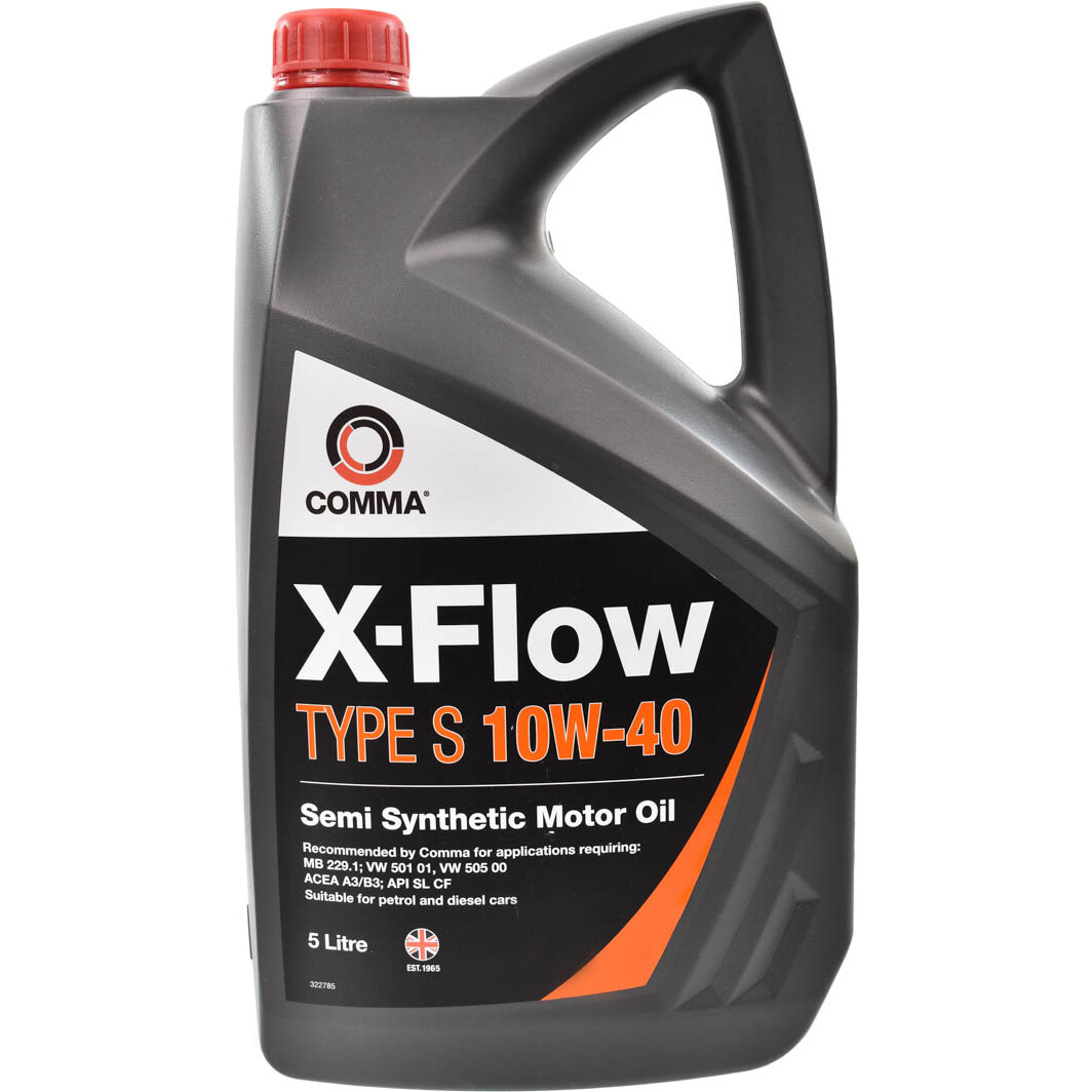 Моторное масло COMMA X-Flow S 10W-40 5 л, XFS5L