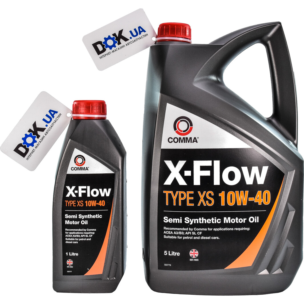Моторное масло COMMA X-Flow Type XS 10W-40 1 л, XFXS1L