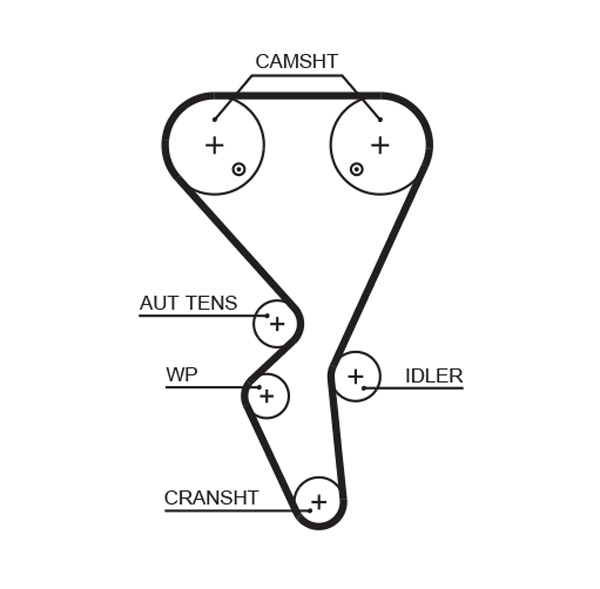 Комплект зубчастих ременів   K035581XS   GATES