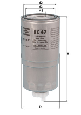 Топливный фильтр   KC 47   KNECHT