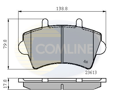 Комплект тормозных колодок, дисковый тормоз   CBP01035   COMLINE