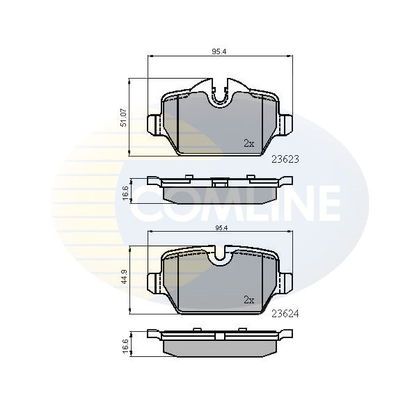 Комплект тормозных колодок, дисковый тормоз   CBP01710   COMLINE