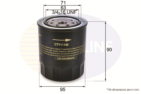 Оливний фільтр   CTY11140   COMLINE