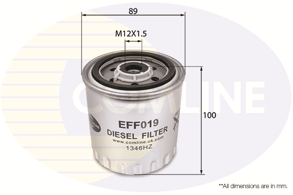 Топливный фильтр   EFF019   COMLINE