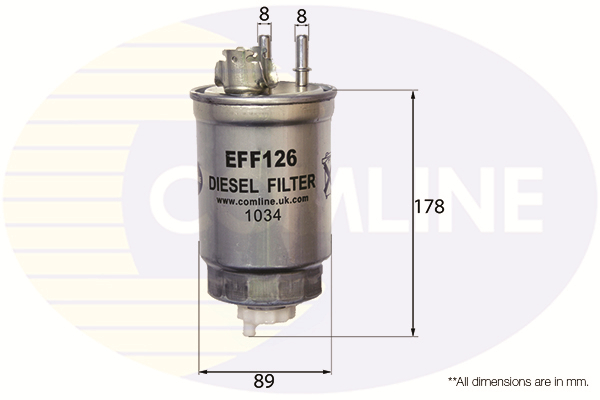 Топливный фильтр   EFF126   COMLINE