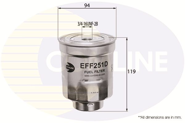 Топливный фильтр   EFF251D   COMLINE