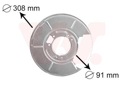 Отражатель, диск тормозного механизма   0646373   VAN WEZEL