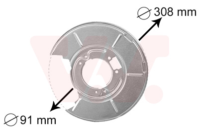 Отражатель, диск тормозного механизма   0646374   VAN WEZEL