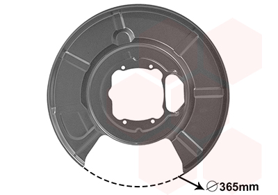 Отражатель, диск тормозного механизма   0655373   VAN WEZEL