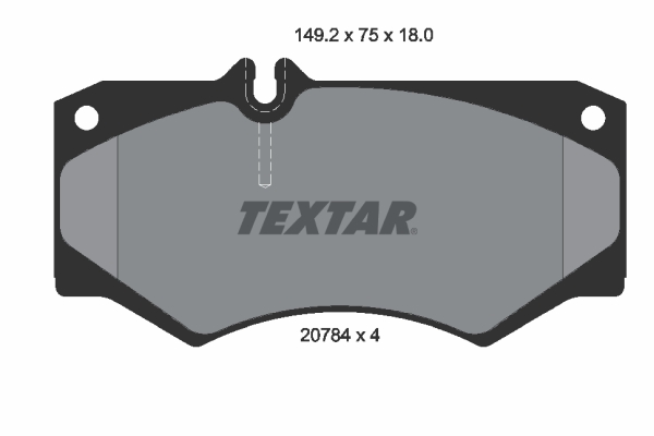 Комплект гальмівних накладок, дискове гальмо   2078401   TEXTAR