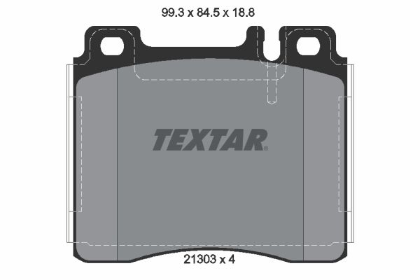 Комплект гальмівних накладок, дискове гальмо   2130304   TEXTAR