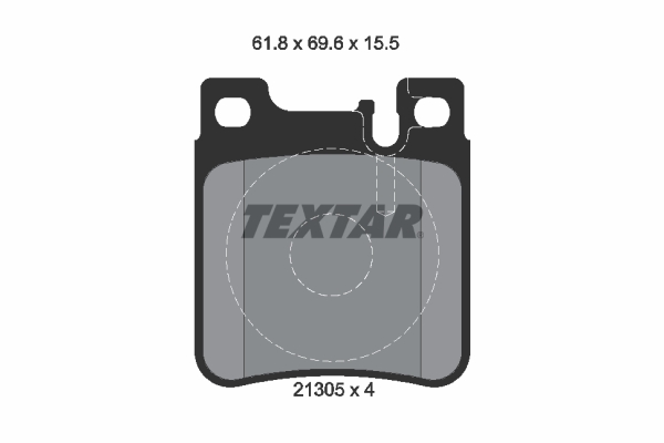 Комплект гальмівних накладок, дискове гальмо   2130501   TEXTAR
