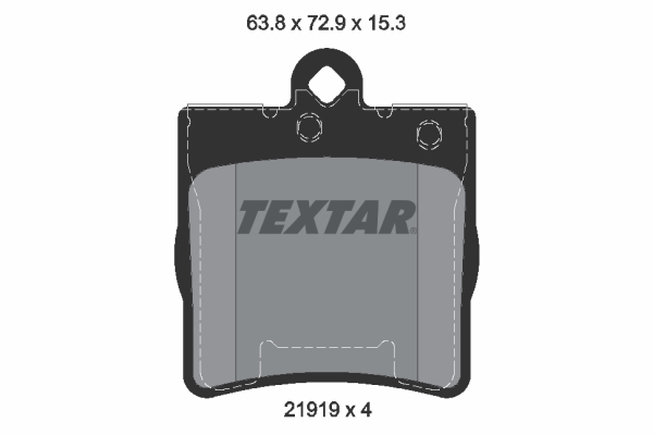 Комплект гальмівних накладок, дискове гальмо   2191901   TEXTAR