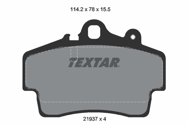 Комплект тормозных колодок, дисковый тормоз   2193702   TEXTAR