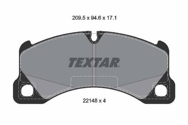 Комплект тормозных колодок, дисковый тормоз   2214801   TEXTAR