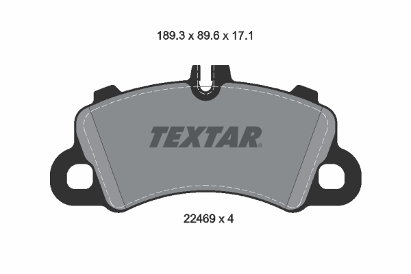 Комплект тормозных колодок, дисковый тормоз   2246901   TEXTAR