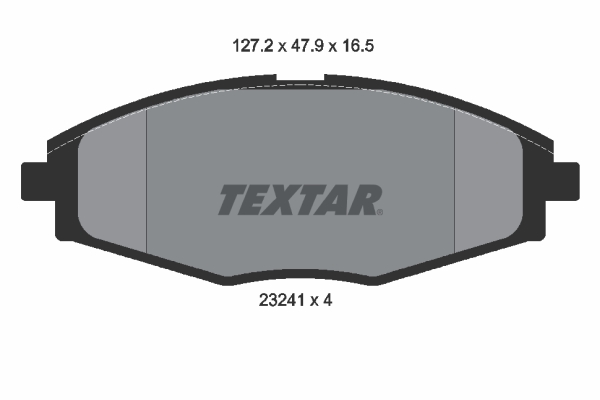 Комплект гальмівних накладок, дискове гальмо   2324102   TEXTAR