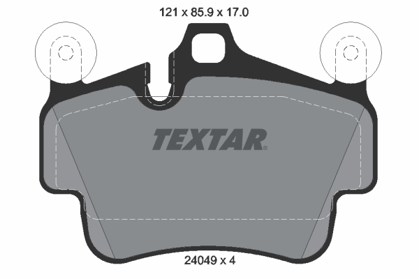 Комплект тормозных колодок, дисковый тормоз   2404901   TEXTAR