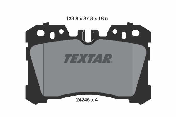 Комплект тормозных колодок, дисковый тормоз   2424501   TEXTAR