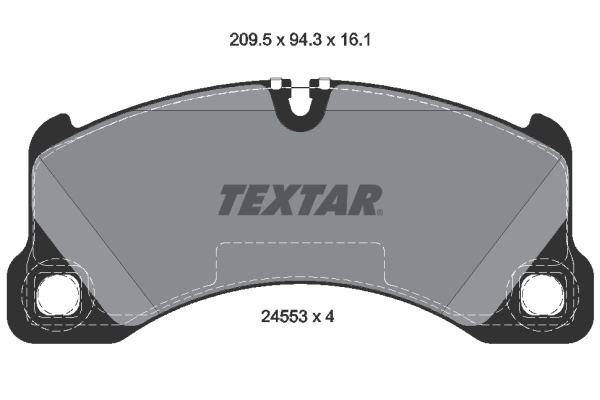 Комплект тормозных колодок, дисковый тормоз   2455301   TEXTAR