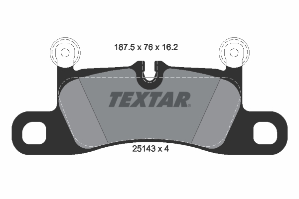 Комплект тормозных колодок, дисковый тормоз   2514301   TEXTAR
