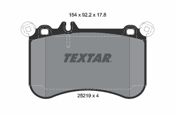Комплект тормозных колодок, дисковый тормоз   2521901   TEXTAR