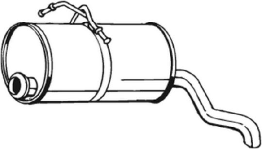 Глушитель выхлопных газов конечный   135-225   BOSAL