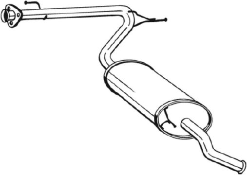 Глушитель выхлопных газов конечный   281-093   BOSAL