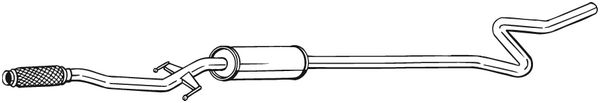 Проміжний глушник   292-053   BOSAL